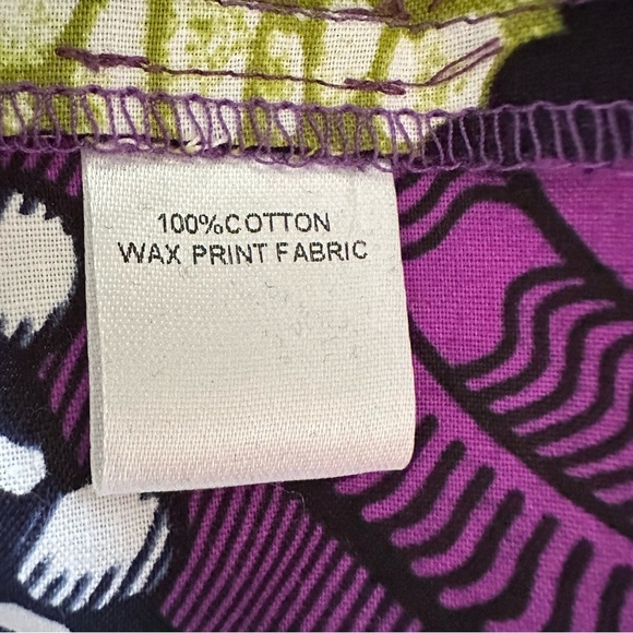 She’s Clothed African Wax Paisley Print Cotton Womens Maxi Skirt Sz L Artsy Boho - Picture 10 of 11